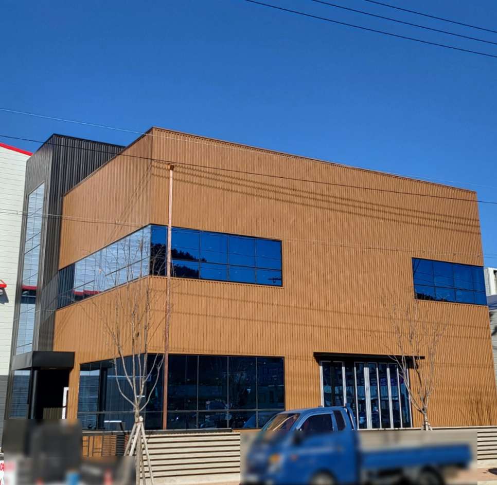 루버핏강판 설치 후